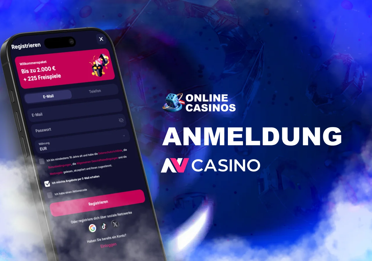 Schrittweise Beschreibung der Kontoerstellung und Identitätsprüfung bei NV Casino